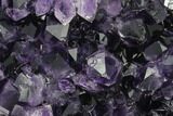 Dark Purple Amethyst Geode On Metal Stand - Uruguay #99894-2